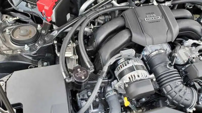 J&L 22-23 Subaru BRZ/GR86 2.4L Passenger Side Oil Separator 3.0 - Black Anodized 