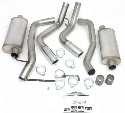 Stainless steel dual exit cat-back exhaust system for Chevrolet Silverado Silverado HD