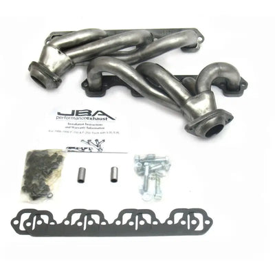 JBA 87-95 Ford F-150 5.0L SBF 1-1/2in Primary Raw 409SS Cat4Ward Header - Truck & Automotive