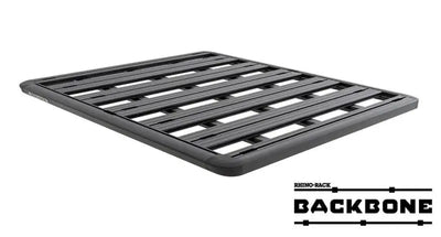 Black metal roof rack on Rhino Rack Pioneer Platform for your vehicle rooftop setup