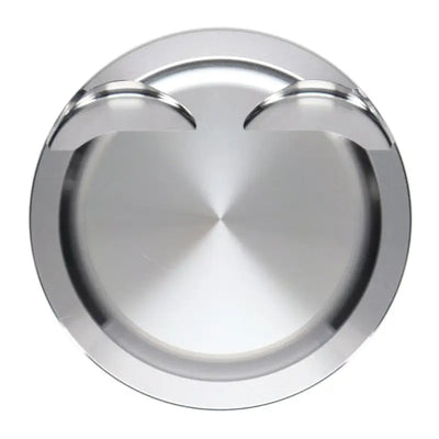 Shiny metal piston head from JE Pistons VW 2.0T TSI set with 23mm pin and 83mm bore