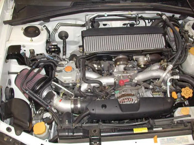 K&N 04-06 Subaru Forester XT F4-2.5L Silver Typhoon Short Ram Intake 