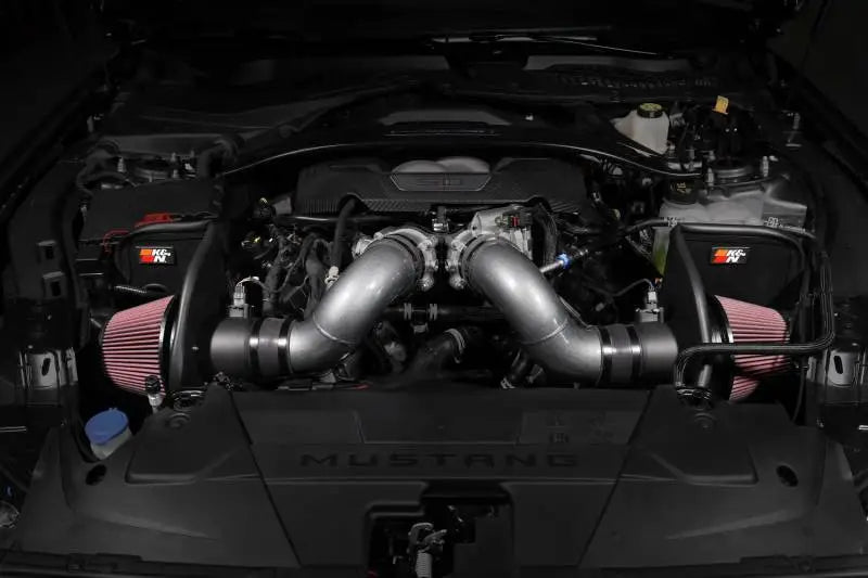 K&N 2024 + Ford Mustang V8 5.0L Typhoon Performance Air Intake System - Systems