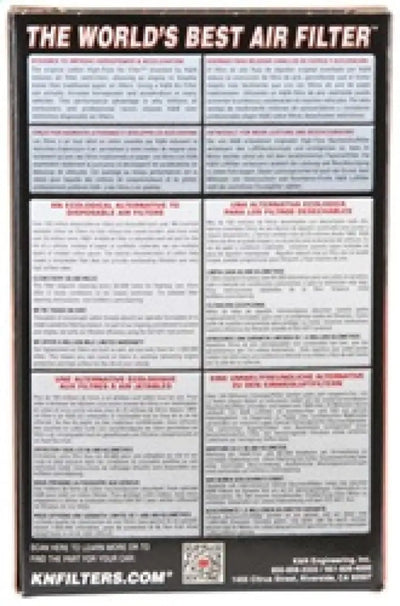 K&N BMW Replacement Air FIlter - 5.875in O/S L x 3.5in W 1.25in H - Truck & Automotive