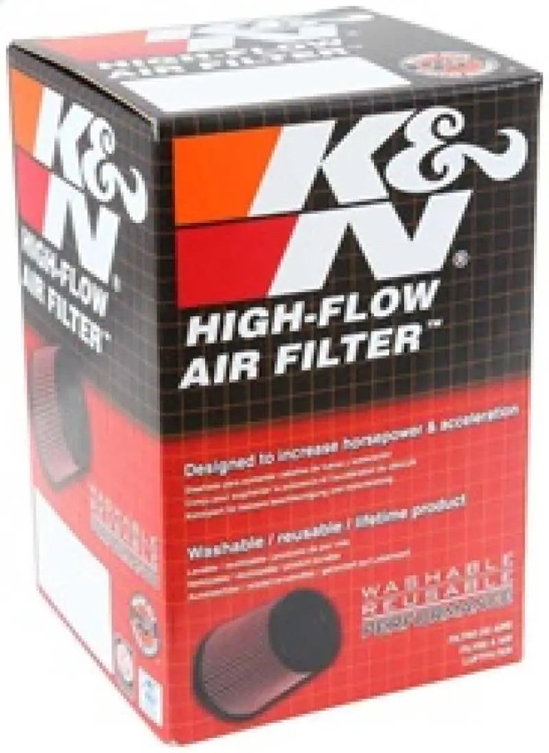 K&N Filter Universal Rubber Filter 2 3/4 inch 10 Degree Flange 4 inch OD 5 inch Height 