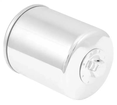 K&N Harley Davidson 3in OD x 4.063in H Chrome Oil Filter - Truck & Automotive