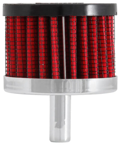 K&N Steel Base Crankcase Vent Filter 0.375in OD x 2in 1.5in Height - Truck & Automotive