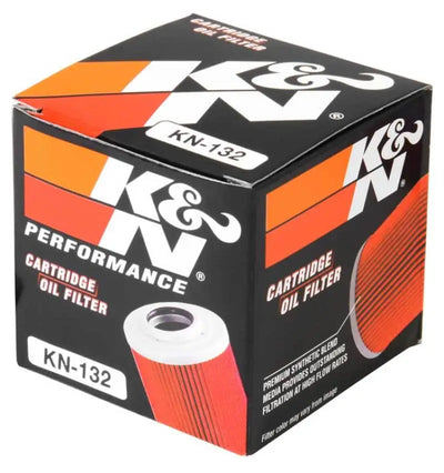 K&N oil filter carton for Arctic Cat Suzuki Kawasaki Yamaha 1.75in OD x 2.125in H