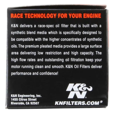 K&N oil filter box for Arctic Cat Suzuki Kawasaki Yamaha 1.75in x 2.125in oil filter