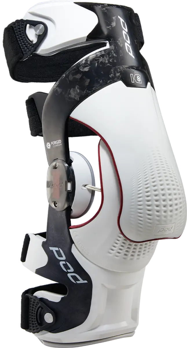 K8 3.0 Knee Brace Carbon (Rt) Carbon/White 2x - POD