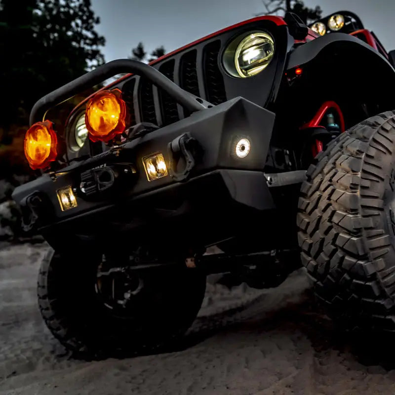 KC HiLiTES Cyclone V2 LED - Rock Light - 6-Light System - Clear - 5W Flood Beam - 91040