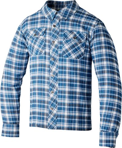 Kevlar Lumberjack Ce Shirt Blue/Grey Check Md - RST