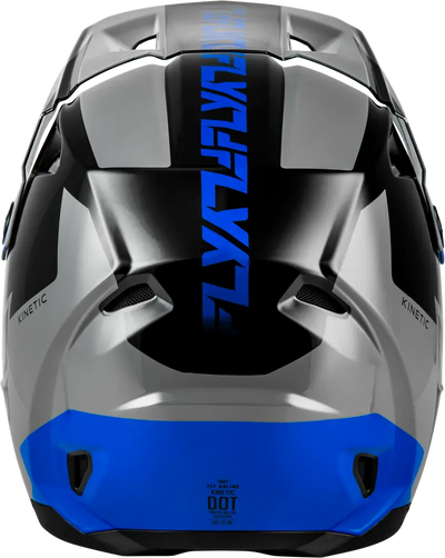 Kinetic Crest Helmet Grey/Black/Blue Lg - FLY RACING