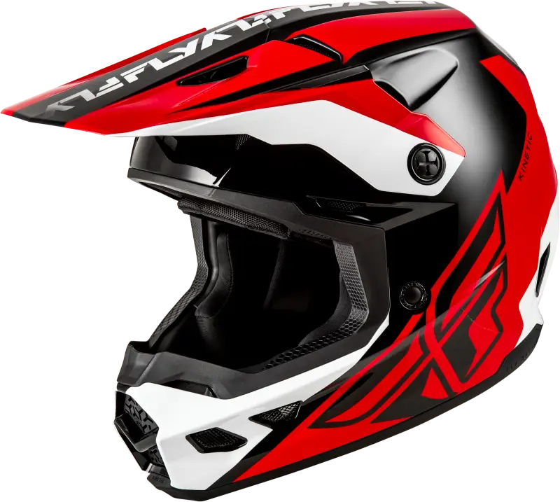 Kinetic Crest Helmet Red/Black/White Xl - FLY RACING