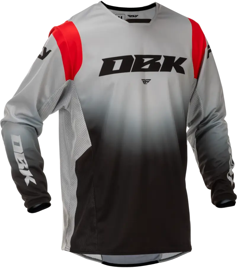 Kinetic Dbk Jersey Grey/Black/Red Xl - FLY RACING