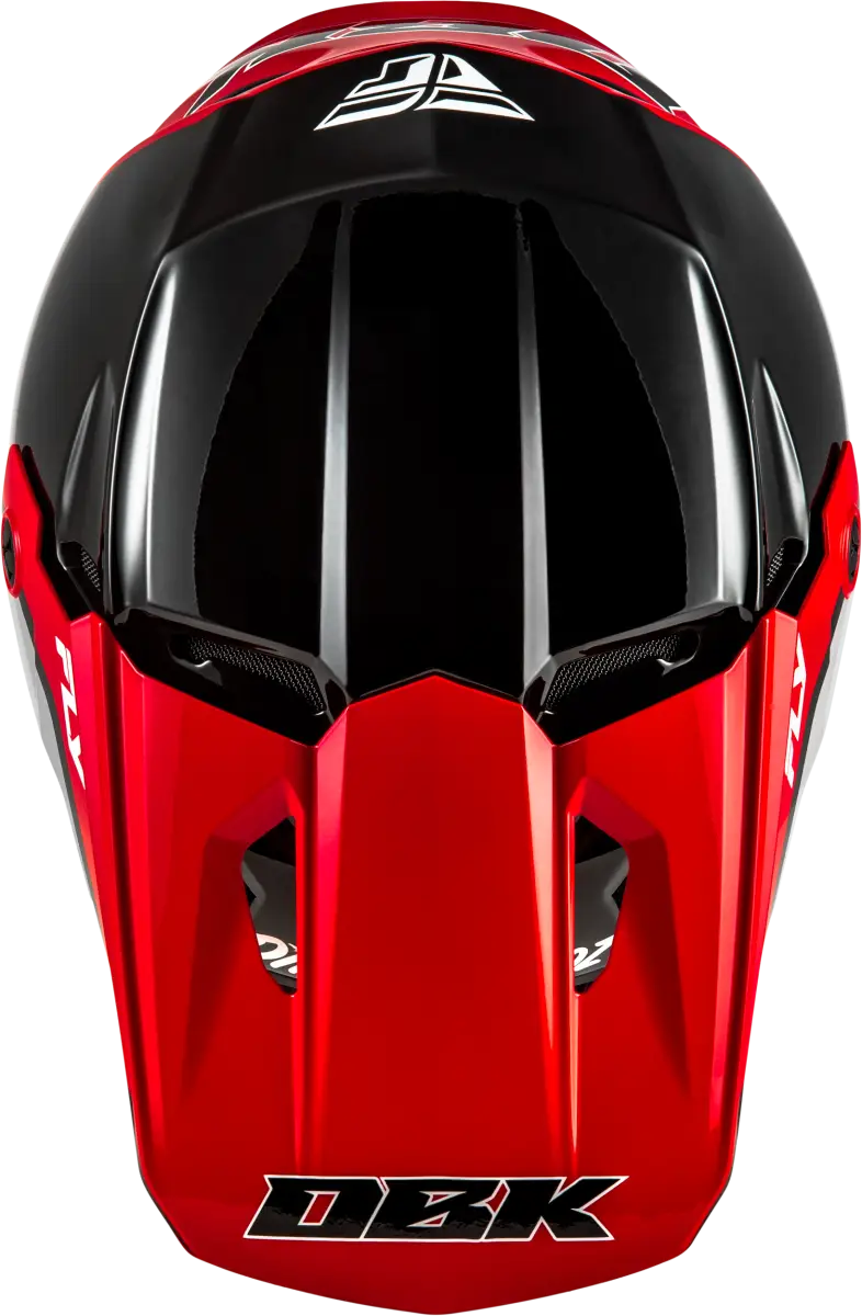Kinetic Dbk Helmet Black/Red/Grey 2x - FLY RACING