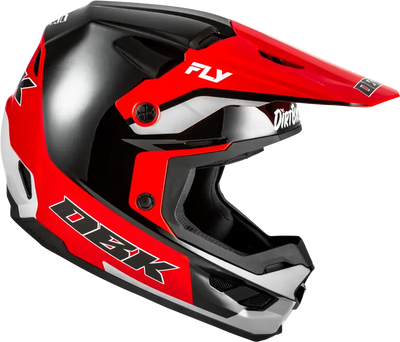 Kinetic Dbk Helmet Black/Red/Grey 2x - FLY RACING