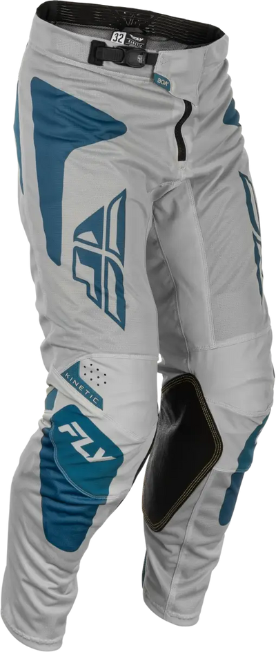 Kinetic Mesh Sym Pants Grey/Blue Sz 40 - FLY RACING