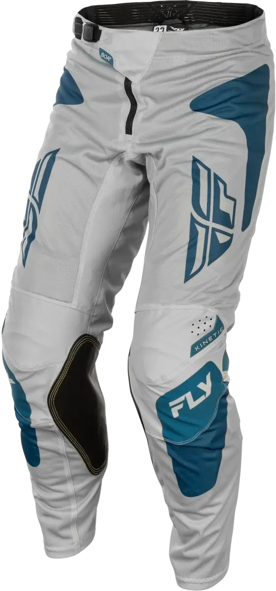 Kinetic Mesh Sym Pants Grey/Blue Sz 40 - FLY RACING