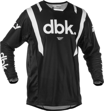 Kinetic Mesh Dbk Jersey Black/White 2x - FLY RACING