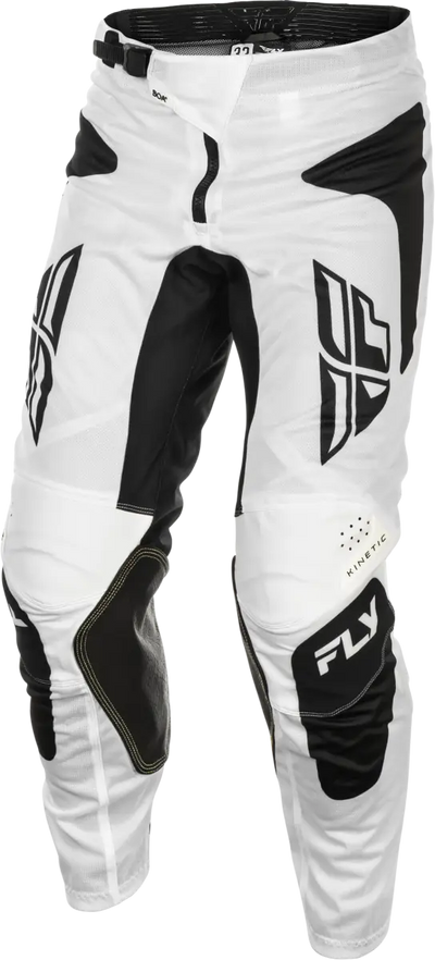 Kinetic Mesh Sym Pants White/Black Sz 40 - FLY RACING