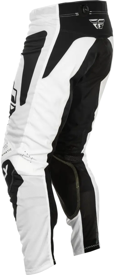 Kinetic Mesh Sym Pants White/Black Sz 36 - FLY RACING