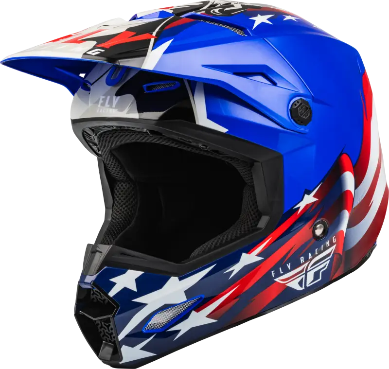 FLY RACING Kinetic Patriot Helmet Red/White/Blue 2x