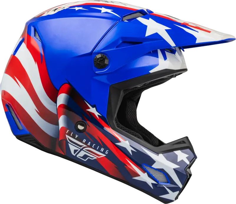 Kinetic Patriot Helmet Red/White/Blue Md - RV and Auto Parts