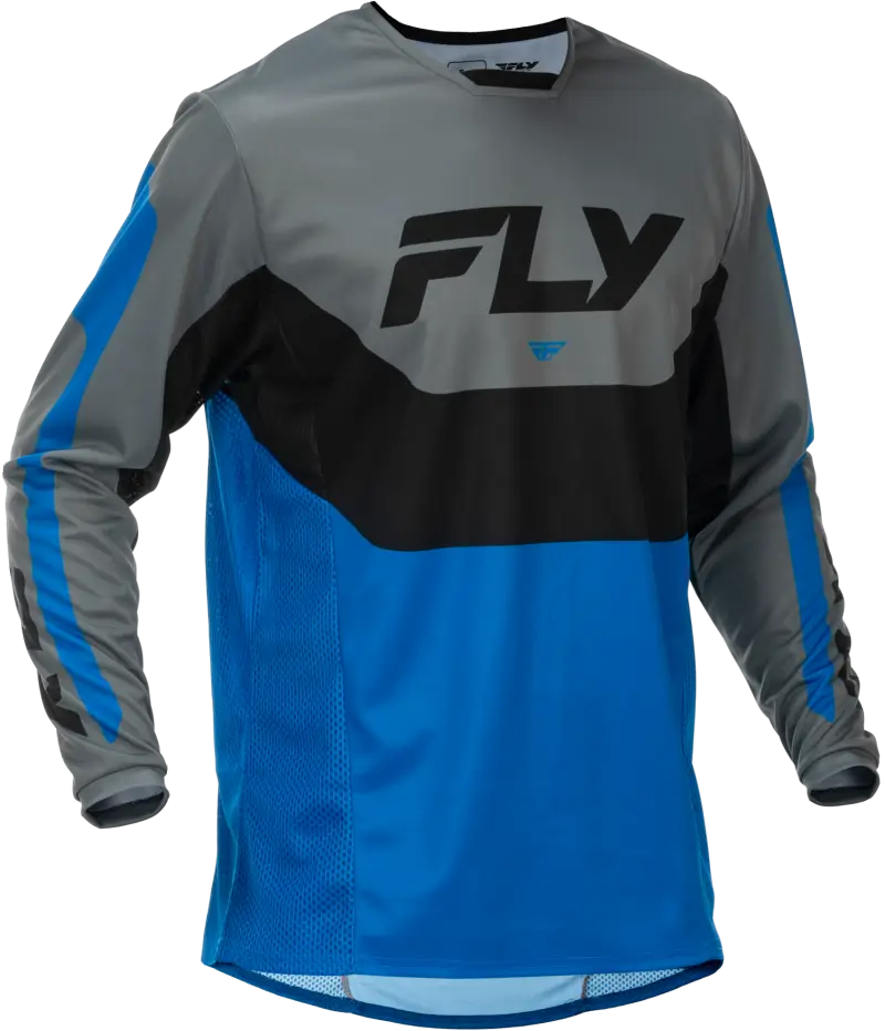 Kinetic Jersey Blue/Grey/Black Lg - FLY RACING