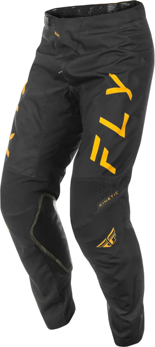 Kinetic Center Pants Ca/Ny Black/Gold Sz 34 - FLY RACING