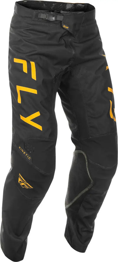 Kinetic Center Pants Ca/Ny Black/Gold Sz 36 - FLY RACING
