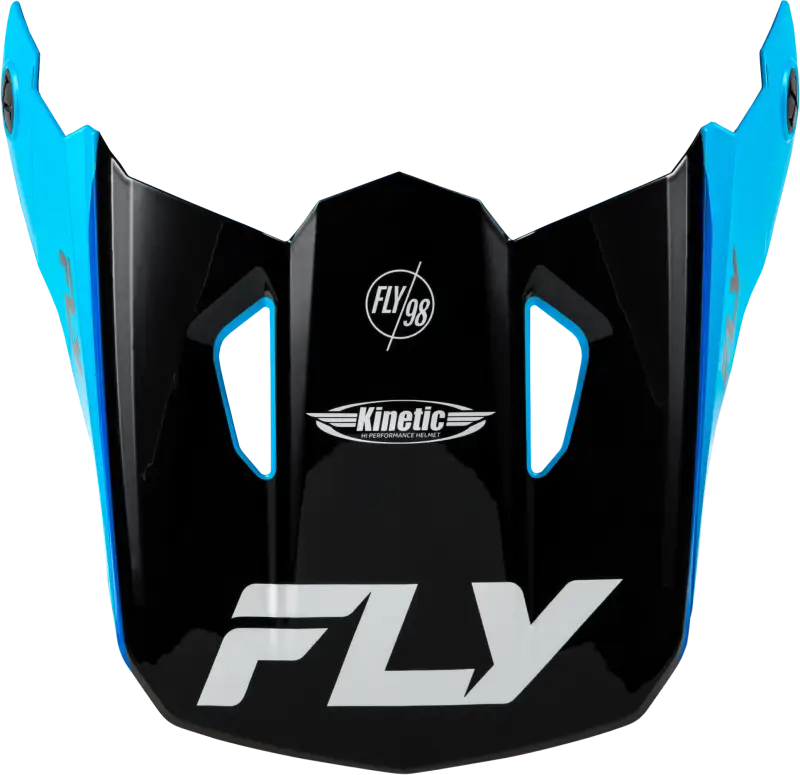 Kinetic Rally Helmet Visor Blue/Black/White Md/Lg - FLY RACING