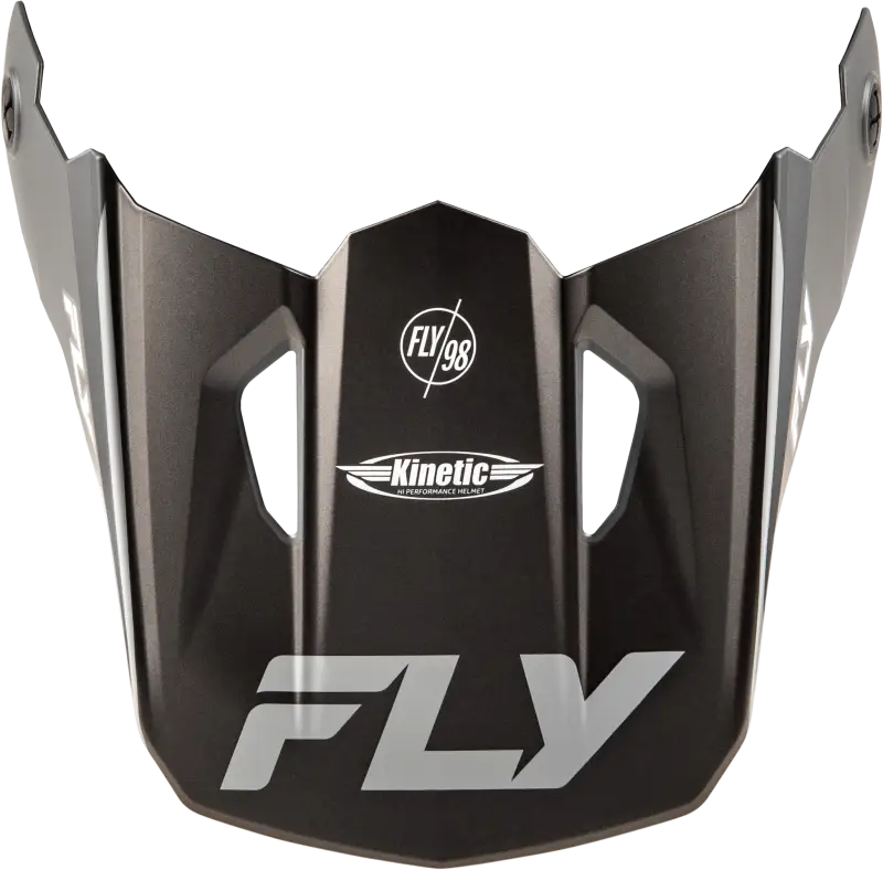 Kinetic Rally Helmet Visor Matte Grey/Black/White Md/Lg - FLY RACING