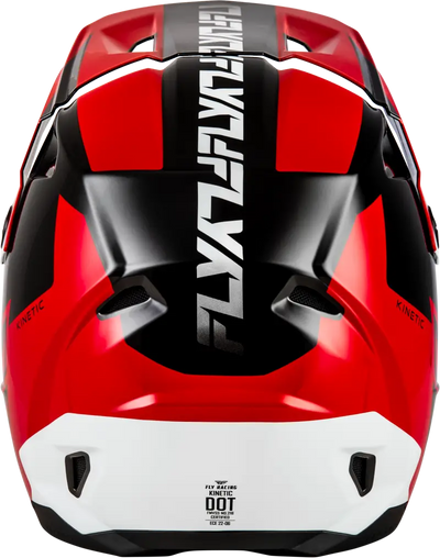 Kinetic Crest Helmet Red/Black/White Lg - FLY RACING