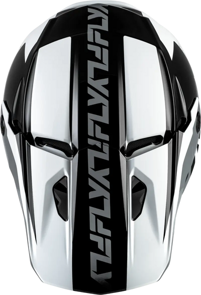 Kinetic Crest Helmet Black/White/Grey Sm - FLY RACING