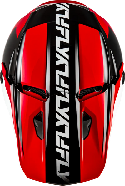 Kinetic Crest Helmet Red/Black/White 2x - FLY RACING