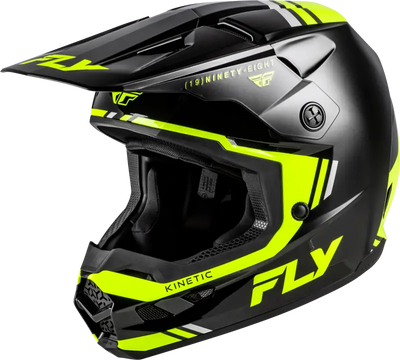 Kinetic Verdict Helmet Black/Hi Vis/Grey 2x - FLY RACING