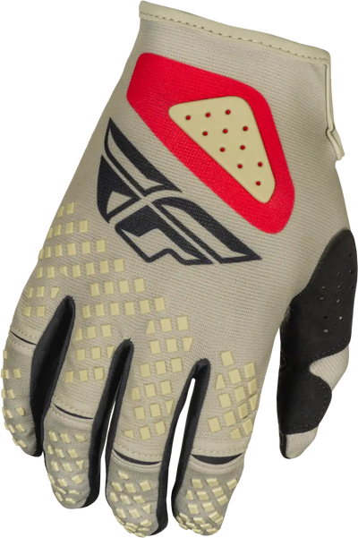 Kinetic Sym Gloves Light Grey/Red/Black Lg