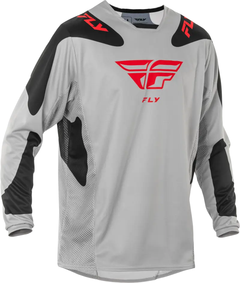 Kinetic Sym Jersey Light Grey/Red/Black Lg