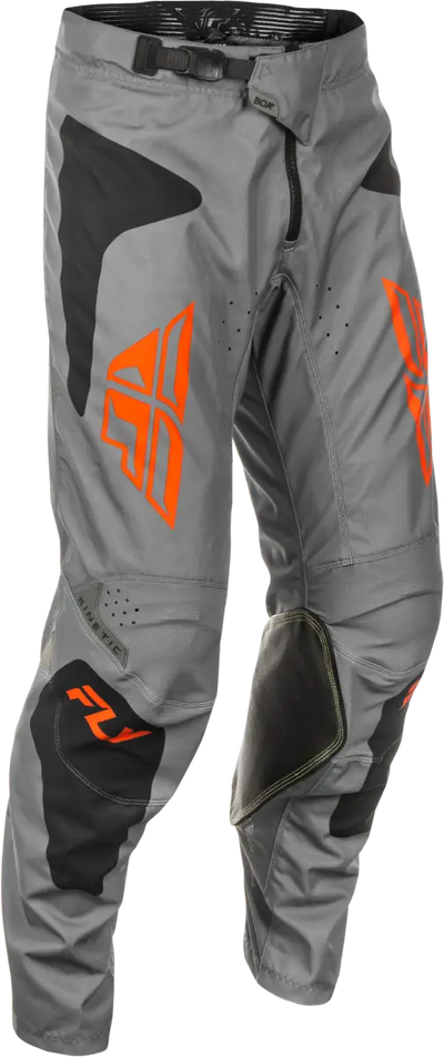 Gray and black motocross pants with orange accents, perfect for RV parts & accessories or truck parts