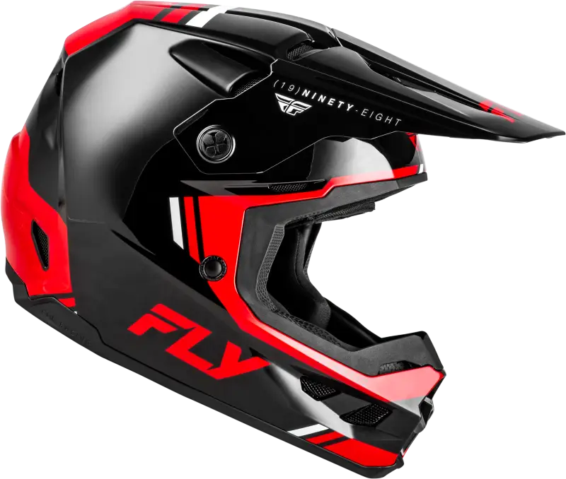 Kinetic Verdict Helmet Black/Red/White 2x - FLY RACING