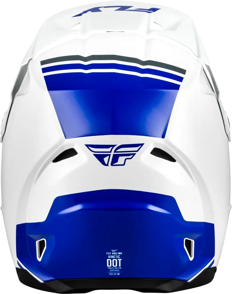 Kinetic Verdict Helmet White/Blue/Grey Md - FLY RACING