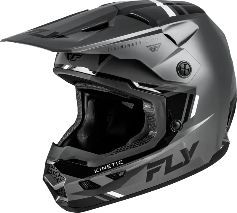 Kinetic Verdict Helmet Grey/Black/White Xl - FLY RACING