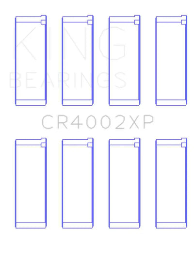 King Mazda B6/B6-T/ZM/B3/B5 (Size .026) Connecting Rod Bearings (Set of 4) 