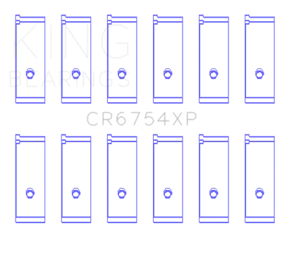 King Toyota/Lexus 2JZGE/2JZGTE 3.0L (Size 0.25mm) Performance Rod Bearing Set - Truck & Automotive