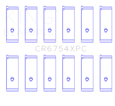 Electronic component array with King Toyota2JZGE 2JZGTE rod bearing set for optimal performance