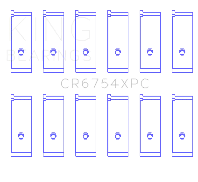 Electronic component array with King Toyota2JZGE 2JZGTE rod bearing set for optimal performance