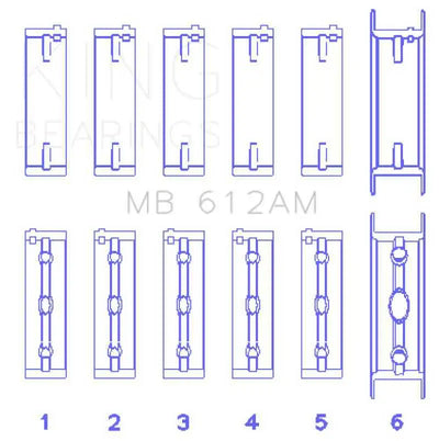 King Engine Bearings MB612AM