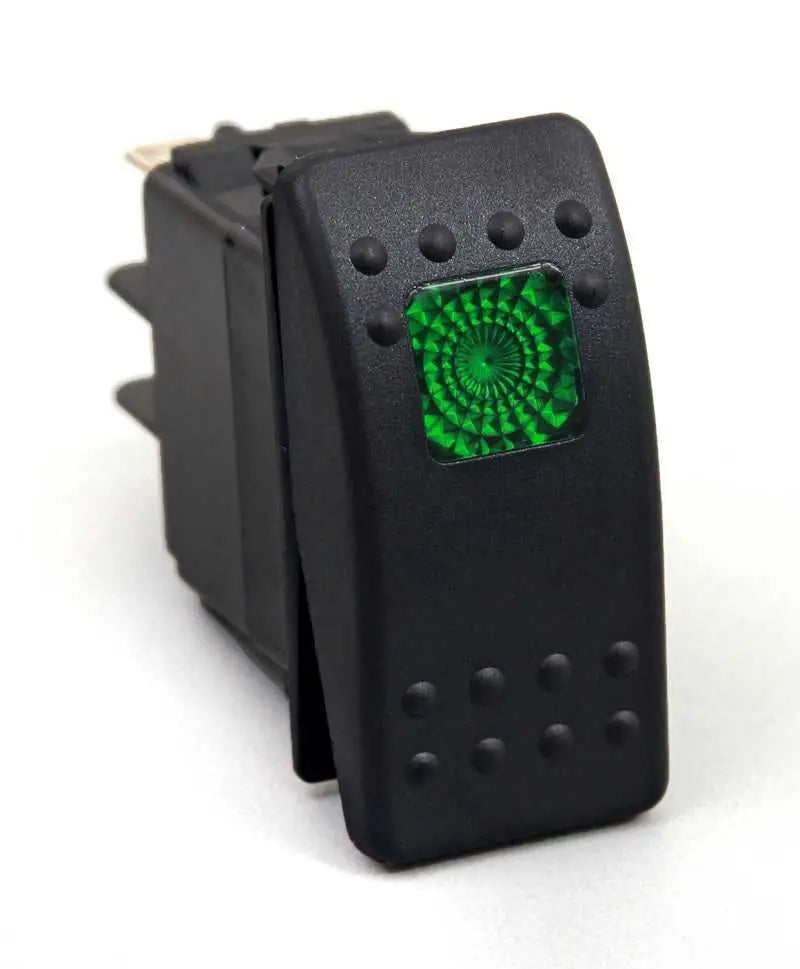 Daystar KU80012 Daystar Rocker Switch Green Light 20 AMP Single Pole