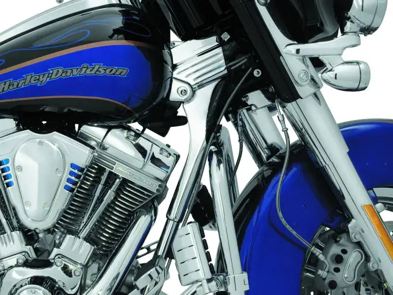 Kuryakyn Deluxe Neck Cover Kit 95-05 Touring Models Chrome - RV and Auto Parts